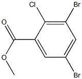 METHYL 2-CHLORO-3,5-DIBROMOBENZOATE Struktur