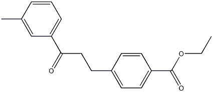 3-(4-CARBOETHOXYPHENYL)-3'-METHYLPROPIOPHENONE Struktur