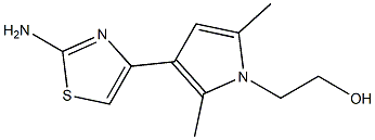 2-[3-(2-AMINO-THIAZOL-4-YL)-2,5-DIMETHYL-PYRROL-1-YL]-ETHANOL Struktur