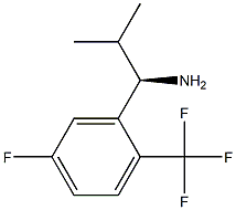 (1R)-1-[5-FLUORO-2-(TRIFLUOROMETHYL)PHENYL]-2-METHYLPROPYLAMINE Struktur