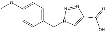 1-(4-METHOXY-BENZYL)-1H-[1,2,3]TRIAZOLE-4-CARBOXYLIC ACID Struktur