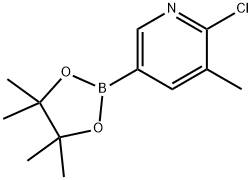 2-CHLORO-3-METHYLPYRIDINE-5-BORONIC ACID PINACOL ESTER Struktur