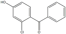 (2-Chloro-4-hydroxyphenyl)phenylmethanone Struktur