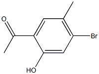 2-ACETYL-4-METHYL-5-BROMOPHENOL Struktur