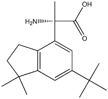 (2S)-2-AMINO-2-[6-(TERT-BUTYL)-1,1-DIMETHYLINDAN-4-YL]PROPANOIC ACID Struktur