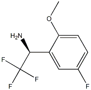 (1S)-2,2,2-TRIFLUORO-1-(5-FLUORO-2-METHOXYPHENYL)ETHYLAMINE Struktur