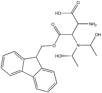 FMOC-BETA-N,N-DIETHANOLAMINO-L-ALA Struktur