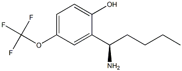 2-((1R)-1-AMINOPENTYL)-4-(TRIFLUOROMETHOXY)PHENOL Struktur