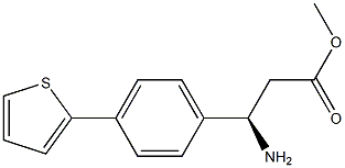 METHYL (3R)-3-AMINO-3-(4-(2-THIENYL)PHENYL)PROPANOATE Struktur