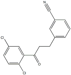 3-(3-CYANOPHENYL)-2',5'-DICHLOROPROPIOPHENONE Struktur