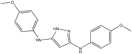 N,N'-BIS(4-METHOXYPHENYL)-1H-PYRAZOLE-3,5-DIAMINE Struktur