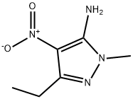 5-ETHYL-2-METHYL-4-NITRO-2H-PYRAZOL-3-YLAMINE Struktur