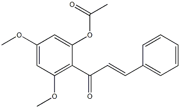 ACETIC ACID 3,5-DIMETHOXY-2-[(E)-(3-PHENYL-ACRYLOYL)]-PHENYL ESTER Struktur