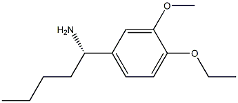 (1S)-1-(4-ETHOXY-3-METHOXYPHENYL)PENTYLAMINE Struktur