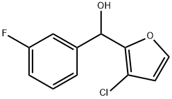 3-CHLORO-5-FLUOROPHENYL-(2-FURYL)METHANOL Struktur