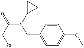 2-CHLORO-N-CYCLOPROPYL-N-(4-METHOXYBENZYL)ACETAMIDE Struktur