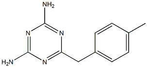 6-(4-METHYLBENZYL)-1,3,5-TRIAZINE-2,4-DIAMINE Struktur