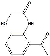 N-(2-ACETYLPHENYL)-2-HYDROXYACETAMIDE Struktur