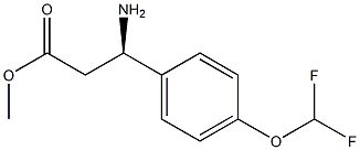 METHYL (3R)-3-AMINO-3-[4-(DIFLUOROMETHOXY)PHENYL]PROPANOATE Struktur