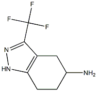 5-AMINO-4,5,6,7-TETRAHYDRO-3-TRIFLUOROMETHYL-1H-INDAZOLE Struktur