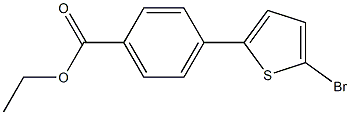 ETHYL 4-(5-BROMOTHIOPHEN-2-YL)BENZOATE Struktur