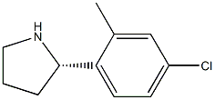 (2S)-2-(4-CHLORO-2-METHYLPHENYL)PYRROLIDINE Struktur