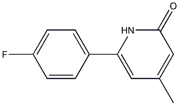 6-(4-FLUOROPHENYL)-4-METHYLPYRIDIN-2(1H)-ONE Struktur