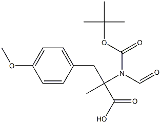 2-N-BOC-3-(4-METHOXY-PHENYL)-2-METHYLAMINOMETHYL-PROPIONIC ACID Struktur