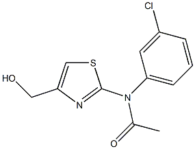 N-(3-CHLOROPHENYL)-N-[4-(HYDROXYMETHYL)-1,3-THIAZOL-2-YL]ACETAMIDE Struktur