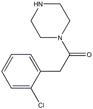 1-[(2-CHLOROPHENYL)ACETYL]PIPERAZINE Struktur