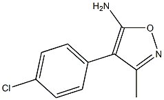 4-(4-CHLOROPHENYL)-3-METHYLISOXAZOL-5-AMINE Struktur