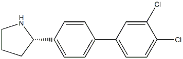 (2S)-2-[4-(3,4-DICHLOROPHENYL)PHENYL]PYRROLIDINE Struktur