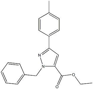 ETHYL 1-BENZYL-3-P-TOLYL-1H-PYRAZOLE-5-CARBOXYLATE Struktur