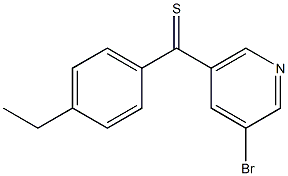 3-BROMO-5-(4-ETHYLTHIOBENZOYL)PYRIDINE Struktur