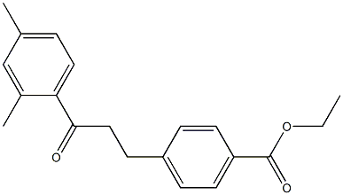 3-(4-CARBOETHOXYPHENYL)-2',4'-DIMETHYLPROPIOPHENONE Struktur