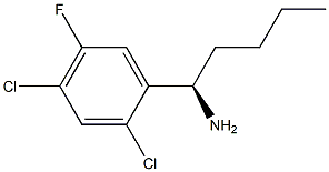 (1R)-1-(2,4-DICHLORO-5-FLUOROPHENYL)PENTYLAMINE Struktur