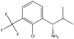 (1S)-1-[2-CHLORO-3-(TRIFLUOROMETHYL)PHENYL]-2-METHYLPROPYLAMINE Struktur