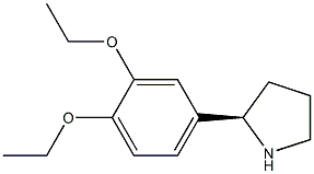 4-((2R)PYRROLIDIN-2-YL)-1,2-DIETHOXYBENZENE Struktur