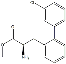 METHYL (2R)-2-AMINO-3-[2-(3-CHLOROPHENYL)PHENYL]PROPANOATE Struktur