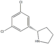 (S)-2-(3,5-DICHLOROPHENYL)PYRROLIDINE Struktur