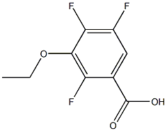 3-ETHOXY-2,4,5-TRIFLUOROBENZOIC ACID Struktur