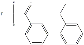 3'-(2-ISOPROPYLPHENYL)-2,2,2-TRIFLUOROACETOPHENONE Struktur