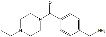 1-(4-[(4-ETHYLPIPERAZIN-1-YL)CARBONYL]PHENYL)METHANAMINE Struktur
