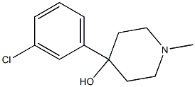 4-(3-CHLOROPHENYL)-4-HYDROXY-1-METHYLPIPERIDINE Struktur