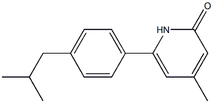 6-(4-ISOBUTYLPHENYL)-4-METHYLPYRIDIN-2(1H)-ONE Struktur