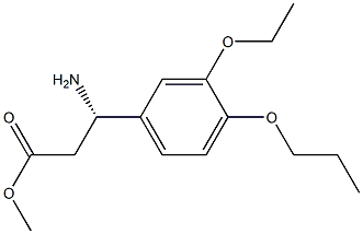 METHYL (3S)-3-AMINO-3-(3-ETHOXY-4-PROPOXYPHENYL)PROPANOATE Struktur