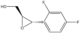 2S,3S-3-(2,4-DIFLUOROPHENYL)OXIRANYL METHANOL Struktur