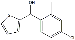 4-CHLORO-2-METHYLPHENYL-(2-THIENYL)METHANOL Struktur