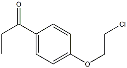 1-[4-(2-CHLOROETHOXY)PHENYL]PROPAN-1-ONE Struktur