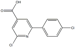 2-CHLORO-6-(4-CHLOROPHENYL)PYRIDINE-4-CARBOXYLIC ACID Struktur